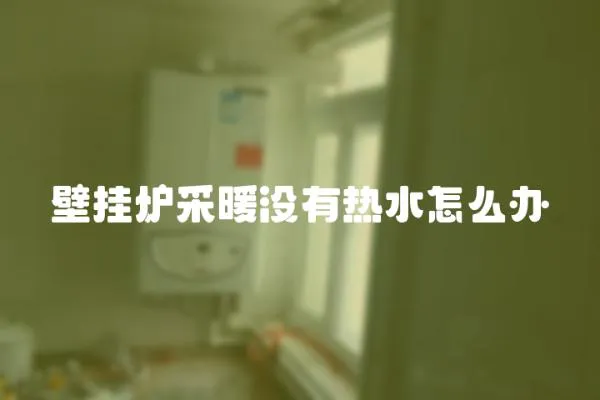 壁掛爐采暖沒有熱水怎么辦