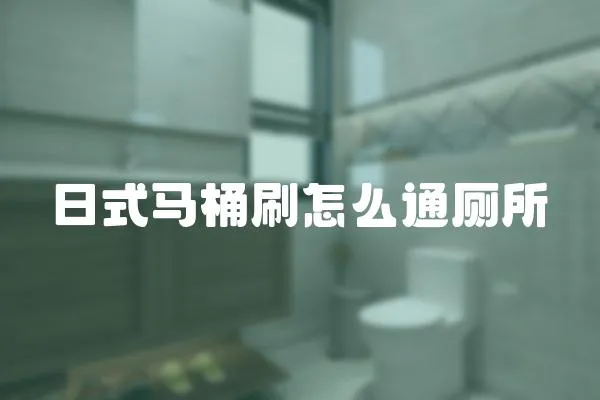 日式馬桶刷怎么通廁所