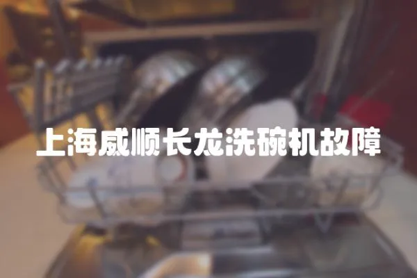 上海威順長龍洗碗機故障