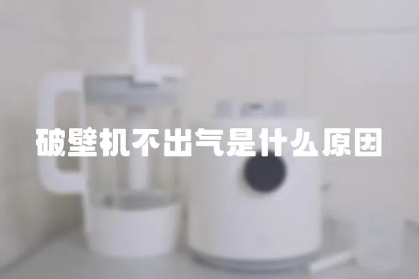 破壁機不出氣是什么原因