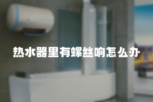 熱水器里有螺絲響怎么辦