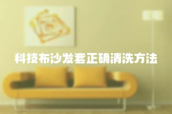 科技布沙發套正確清洗方法