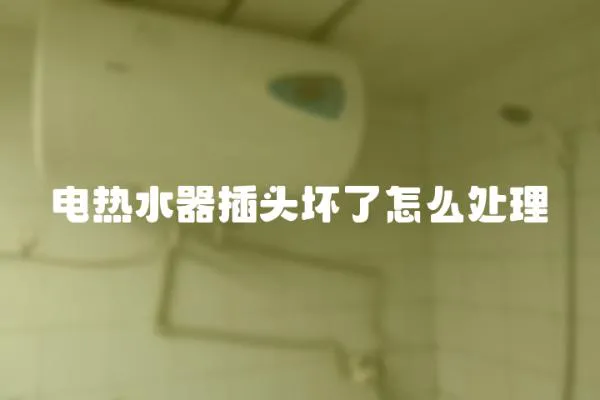 電熱水器插頭壞了怎么處理