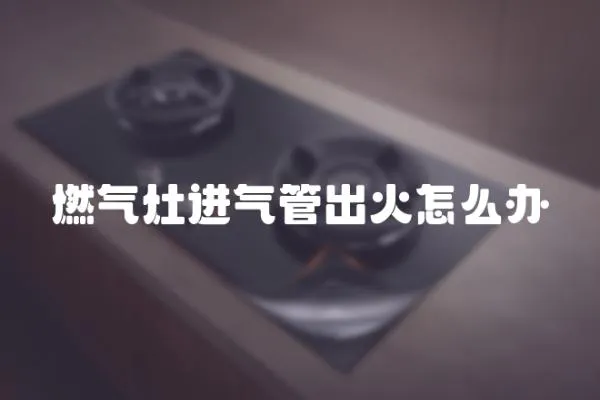 燃?xì)庠钸M(jìn)氣管出火怎么辦