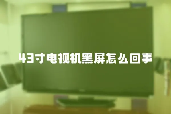 43寸電視機黑屏怎么回事
