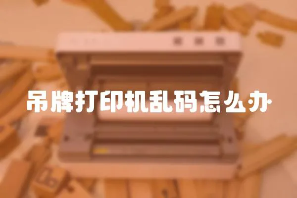 吊牌打印機亂碼怎么辦