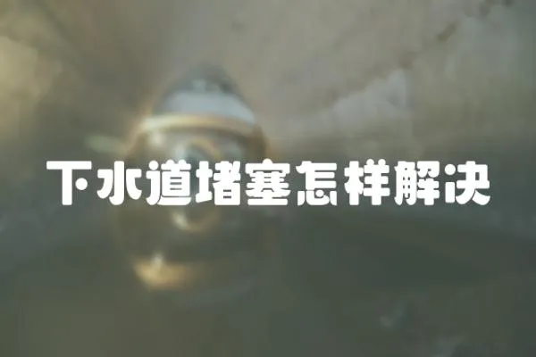 下水道堵塞怎樣解決