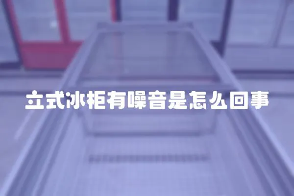 立式冰柜有噪音是怎么回事