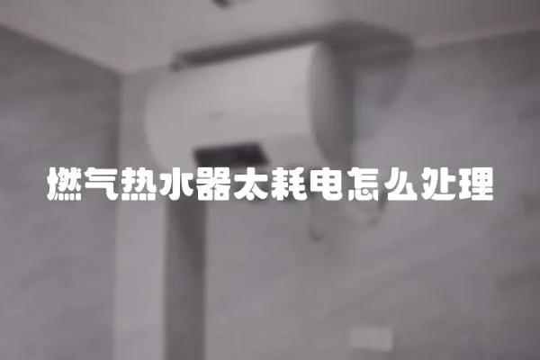 燃氣熱水器太耗電怎么處理