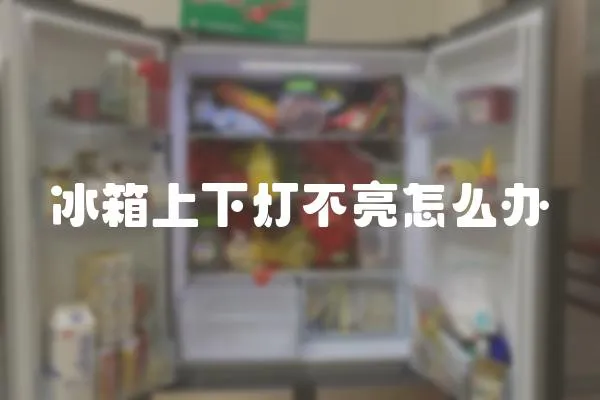 冰箱上下燈不亮怎么辦