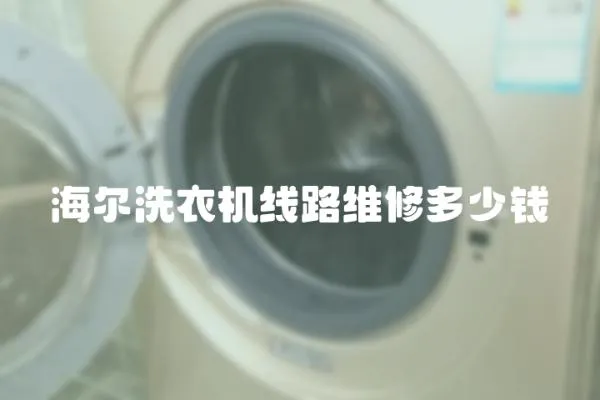 海爾洗衣機線路維修多少錢
