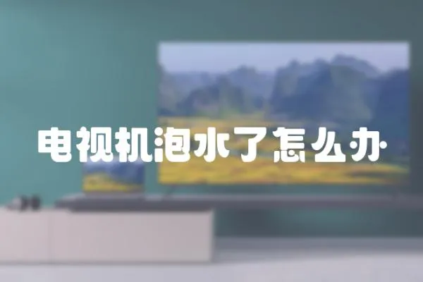 電視機泡水了怎么辦