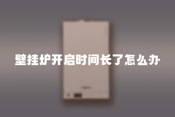 壁掛爐開啟時間長了怎么辦