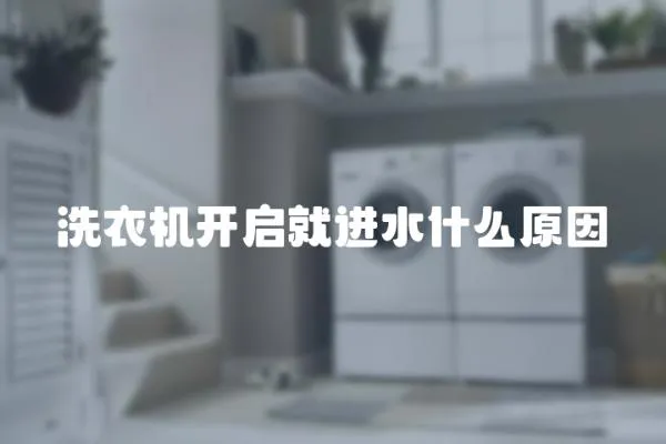 洗衣機開啟就進水什么原因