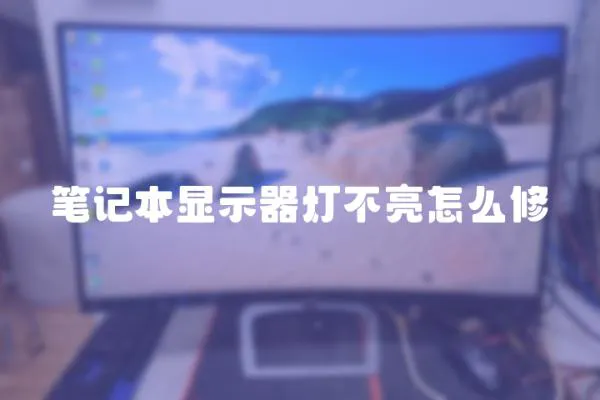 筆記本顯示器燈不亮怎么修