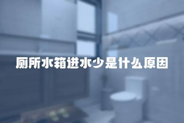 廁所水箱進(jìn)水少是什么原因