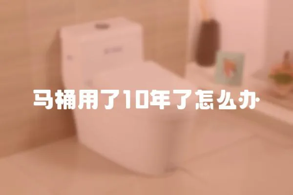 馬桶用了10年了怎么辦