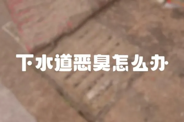 下水道惡臭怎么辦