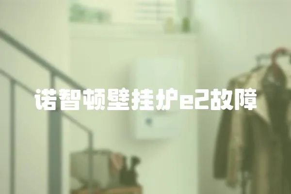 諾智頓壁掛爐e2故障