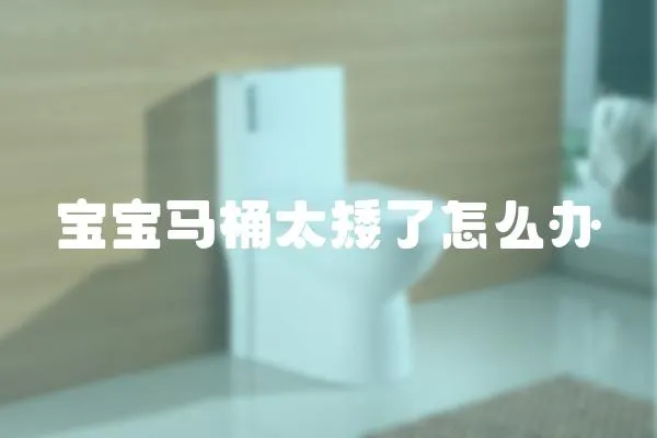 寶寶馬桶太矮了怎么辦