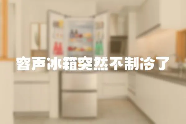 容聲冰箱突然不制冷了