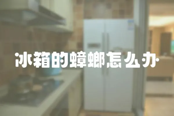 冰箱的蟑螂怎么辦