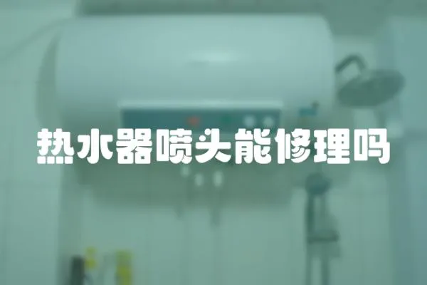 熱水器噴頭能修理嗎
