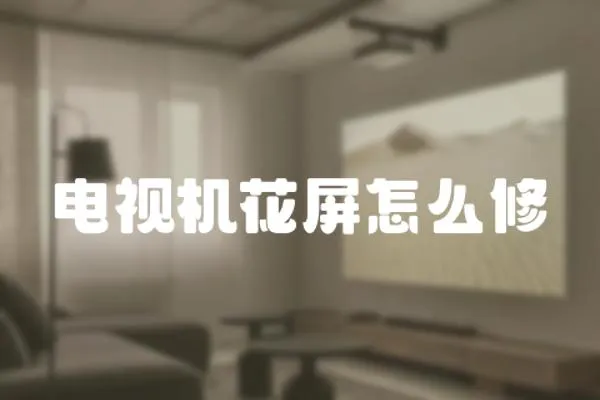 電視機花屏怎么修