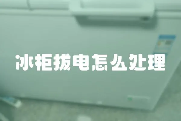 冰柜拔電怎么處理