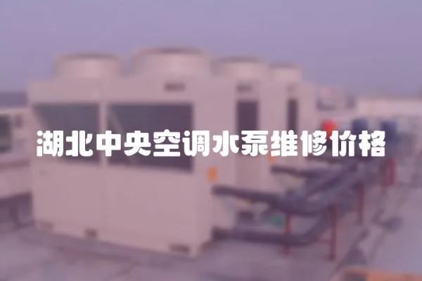 湖北中央空調水泵維修價格