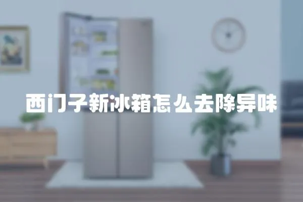 西門子新冰箱怎么去除異味