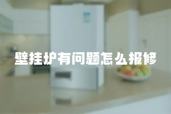 壁掛爐有問題怎么報修