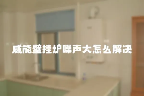 威能壁掛爐噪聲大怎么解決