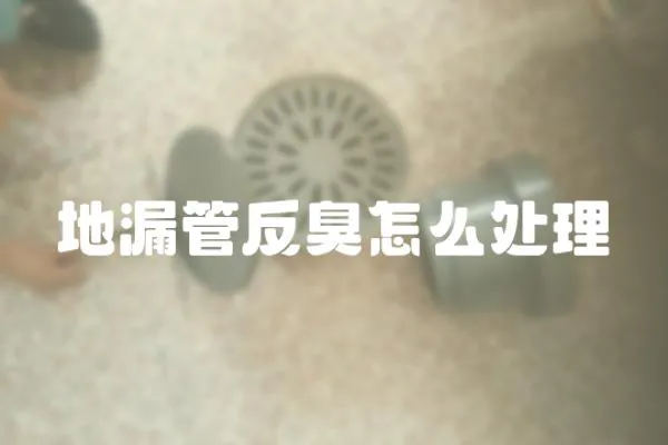 地漏管反臭怎么處理