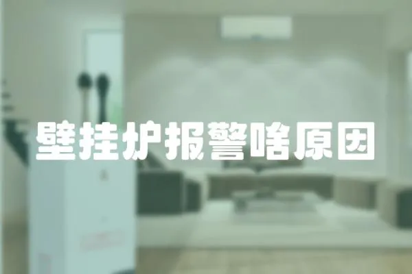 壁掛爐報警啥原因