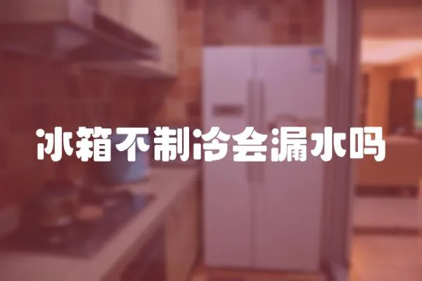 冰箱不制冷會漏水嗎