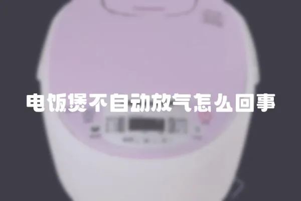 電飯煲不自動(dòng)放氣怎么回事
