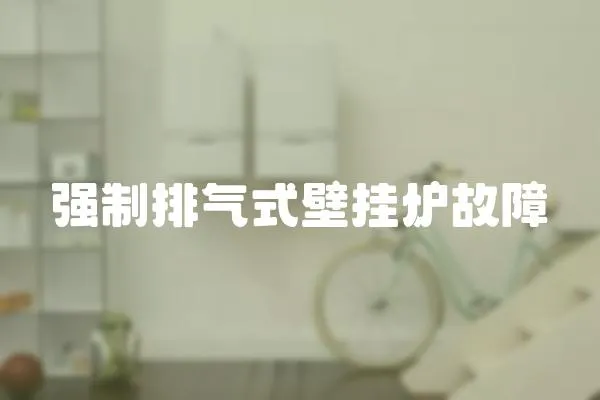 強(qiáng)制排氣式壁掛爐故障