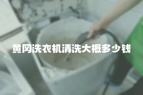 黃岡洗衣機清洗大概多少錢