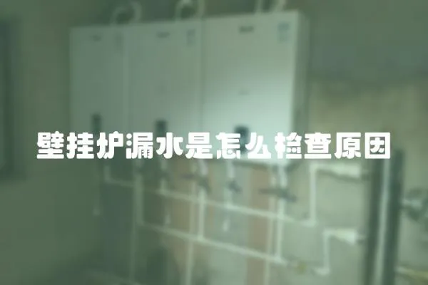 壁掛爐漏水是怎么檢查原因