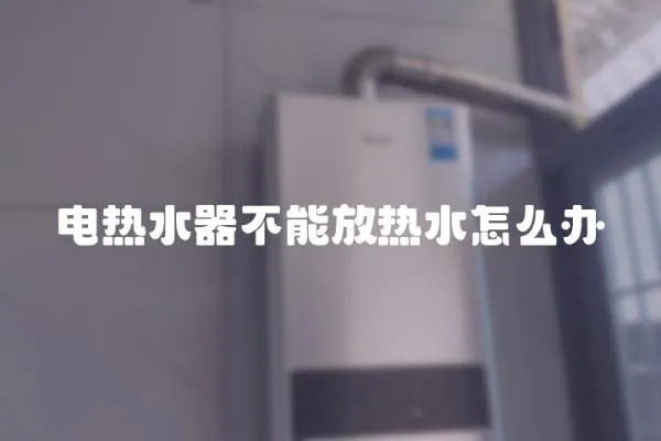 電熱水器不能放熱水怎么辦
