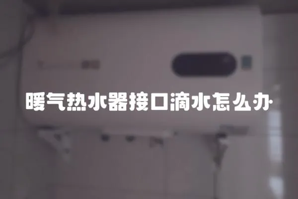 暖氣熱水器接口滴水怎么辦