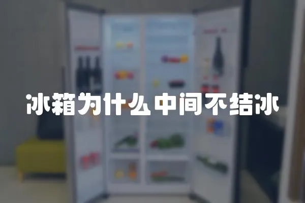 冰箱為什么中間不結冰