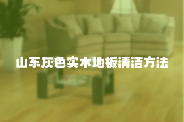 山東灰色實木地板清潔方法