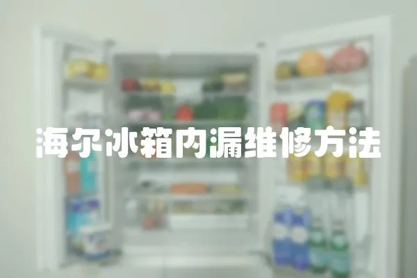 海爾冰箱內(nèi)漏維修方法