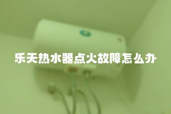 樂天熱水器點火故障怎么辦