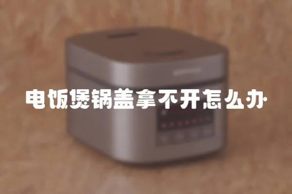 電飯煲鍋蓋拿不開怎么辦