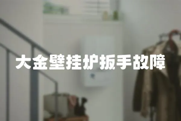 大金壁掛爐扳手故障