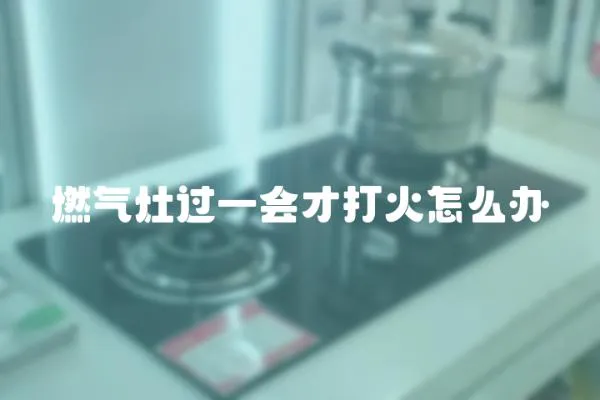 燃氣灶過一會才打火怎么辦