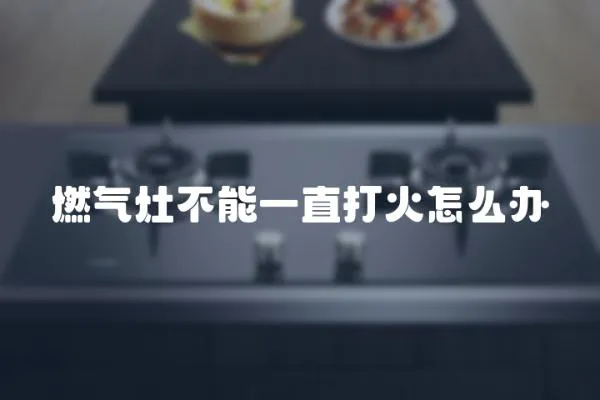 燃?xì)庠畈荒芤恢贝蚧鹪趺崔k